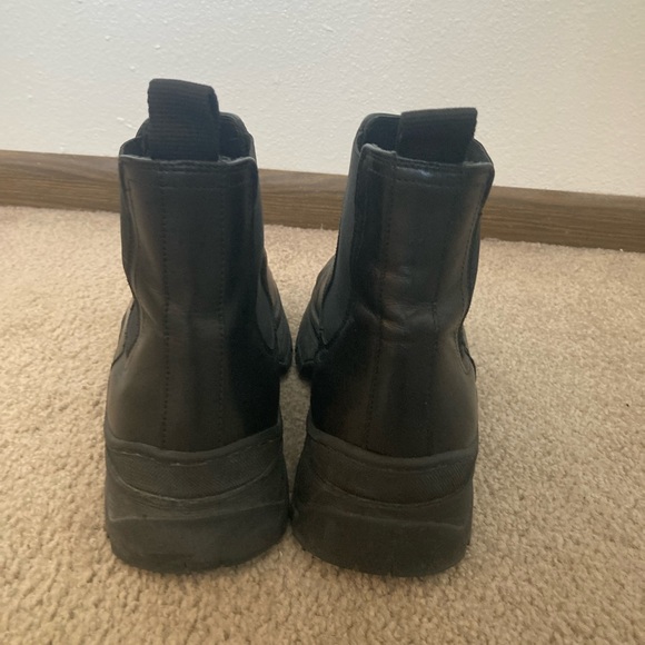 Black Dune London Bertie Chunky Sole Chelsea Boots - Picture 4 of 5